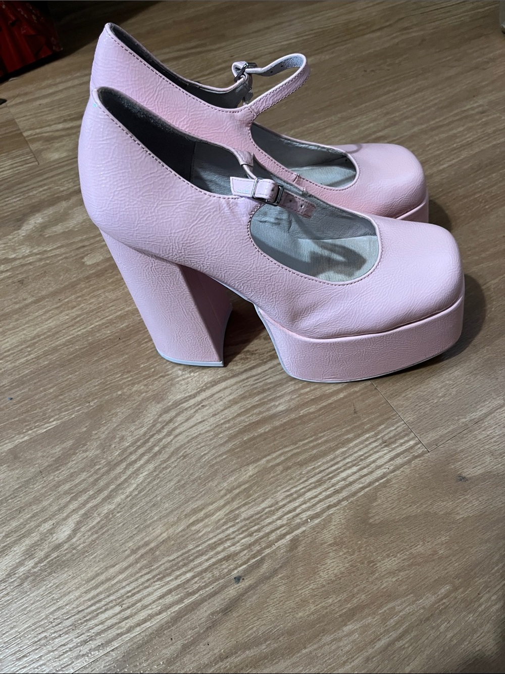 Jeffrey Campbell Light Pink Platform Mary Jane Pumps